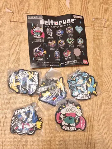 델타룬 캡슐 러버 마스코트 5세트