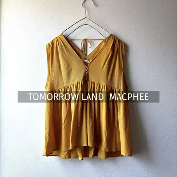 TOMORROW LAND MACPHEE 블라우스 옐로우 컬러 새상품