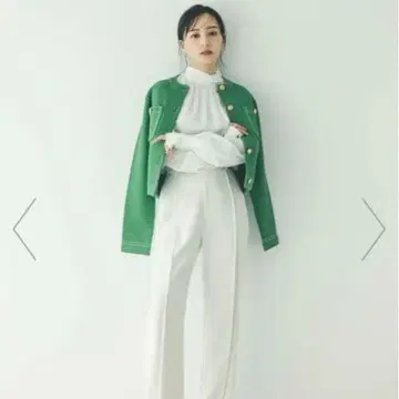 anuans 더블 새틴 스트레이트 팬츠