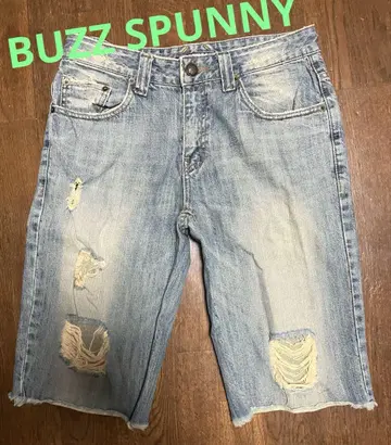 BUZZ SPUNNY (버즈 스팽키) 데미지 가공 하프 팬츠 L 사이즈