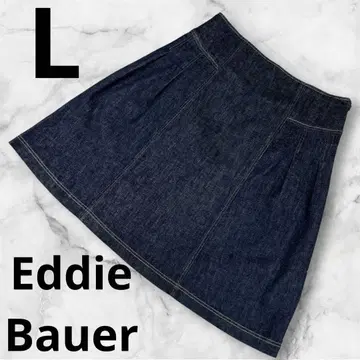 [Eddie Bauer] 여성용 데님 스커트 인디고 블루 L
