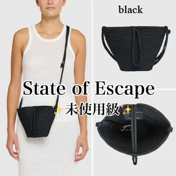 미사용급 State of Escape Adrift 숄더백 블랙