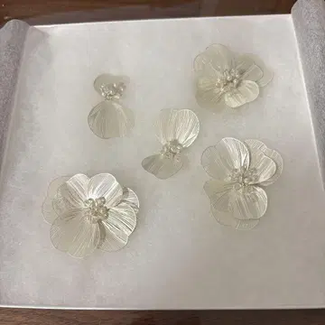 ANNAN WEDDING 꽃 모티브 헤어 액세서리 5개 세트
