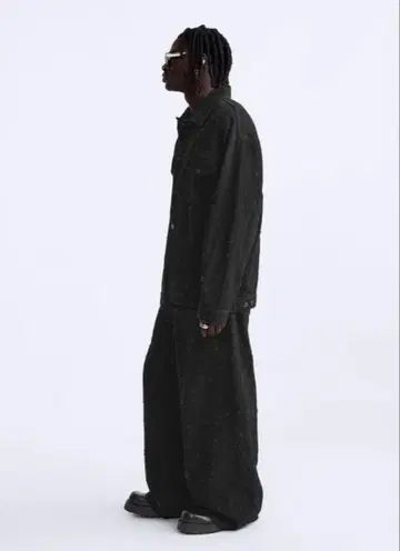 ZARA 자라 배기 데님 NEWYORK EDITION 블랙 그런지