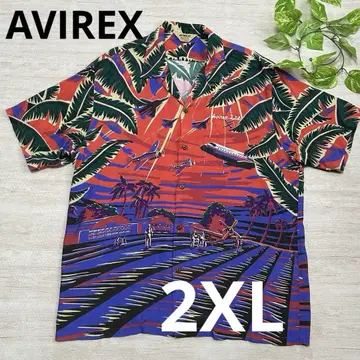 [새상품급] AVIREX 알로하 셔츠 2XL