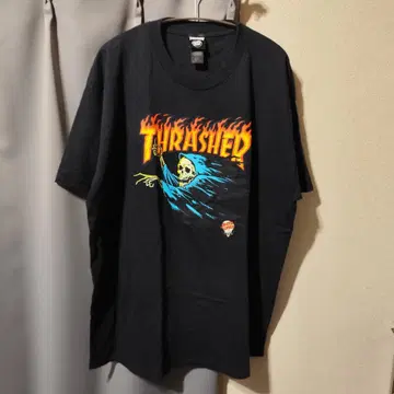 초레어 콜라보 THRASHER x SANTA CRUZ 그래픽 티셔츠