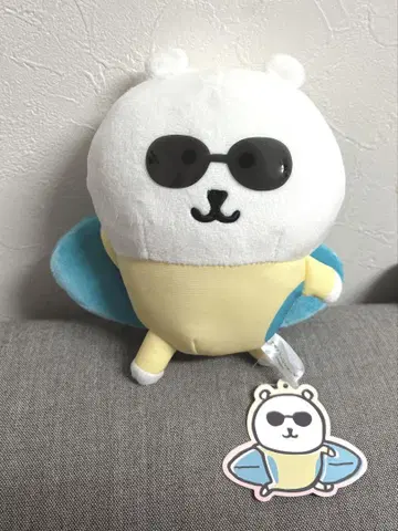 나가노 캐릭터즈 서핑 봉제 인형 곰 퍼그 세트