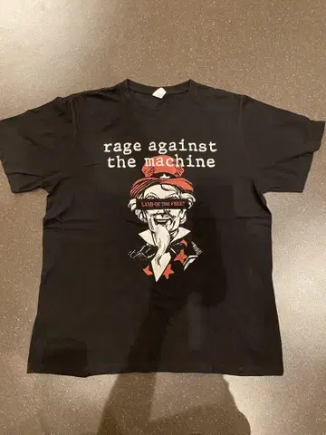 Rage Against the Machine 티셔츠 L 블랙