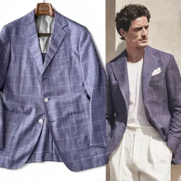 CARUSO 카루소 테일러드 자켓 퍼플 보라색 50 XL 정도