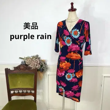 새상품급 purple rain 스트레치 원피스