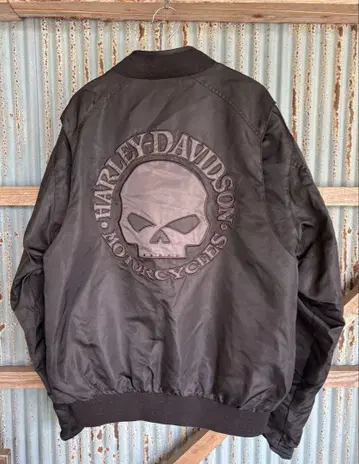 Harley-Davidson 스컬 로고 나일론 재킷