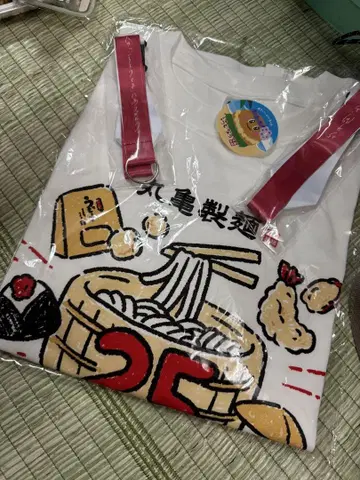 마루가메 제면 25주년 티셔츠 넥스트랩