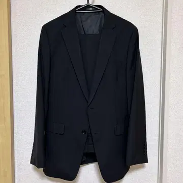 새상품급 정장 셀렉트 셋업 무지 블랙 수트 울 Y5 L