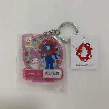 산리오 오사카 엑스포 콜라보 먝먝 마이멜로디 키링 오사카 엑스포 한정판