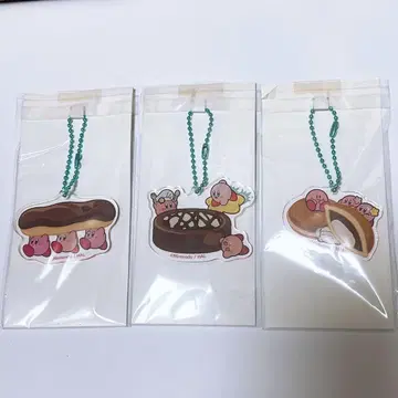 별의 커비 로손 아크릴 키링 3개 세트