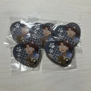 닌타마 란타로 난자타운 하트 캔뱃지 야마다 리키치 5개
