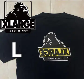 XLARGE 티셔츠 반팔 반전 로고 블랙 L