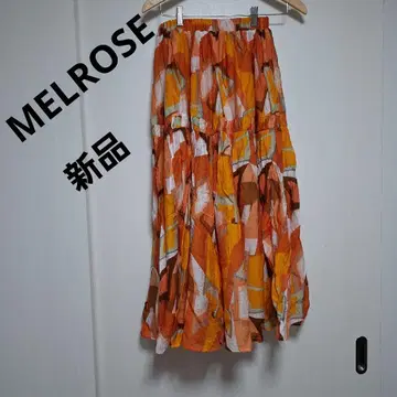 [새상품] Melrose 기하학 패턴 롱 스커트