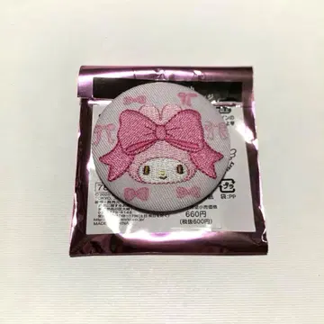 이온 한정판 마이멜로디 시크릿 자수 캔뱃지 리본