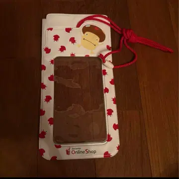docomo 스마트폰 숄더백 사과 패턴