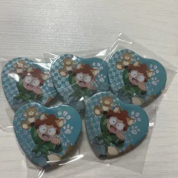 닌자 타마 란타로 난자 타운 하트 캔뱃지 이나데라 란타로 5개