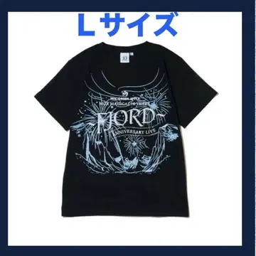 미세스 FJORD 피요르드 글리터 로고 티셔츠 L 사이즈