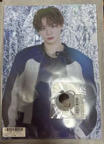 후쿠모토 타이세이 부채형 아크릴 키링 B상 클리어 파일
