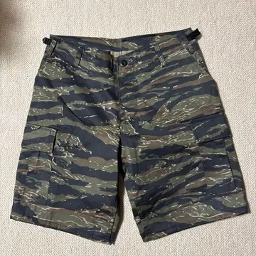 BDU 숏팬츠 SEABEES 씨비즈 하프 팬츠 타이거 카모 M
