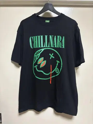 이케이케 잡화점 스케로쿠 오리지널 티셔츠 CHILLNARA 블랙