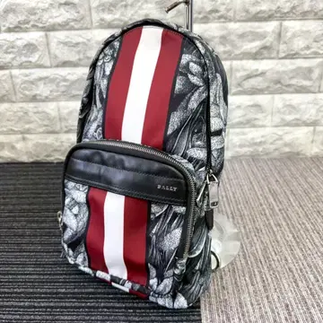 컨디션 최상 BALLY 발리 올 패턴 바디 백 로고 라인