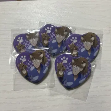 닌자 타마 란타로 난자 타운 하트 캔뱃지 후와 레이조 5개