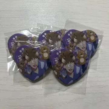 닌타마 란타로 난자타운 하트 캔뱃지 하치야 사부로 5개