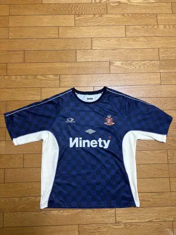9090 Emblem Piping Game S/S Shirts NAVY