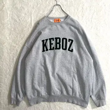 KEBOZ 케보즈 맨투맨 트레이닝복 파일 그린 로고 그레이 XL