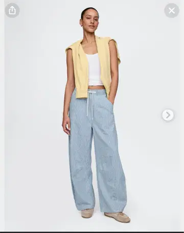 GAP 스트라이프 호스 슈 데님