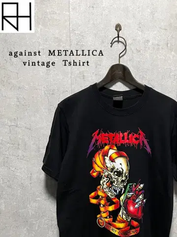 [구제 의류] against METALLICA 양면 디자인 티셔츠