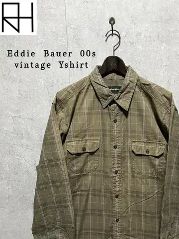 [구제 의류] Eddie Bauer 00년대 체크 워크 셔츠