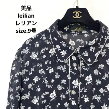 새상품급 leilian 레리안 플라워 블라우스