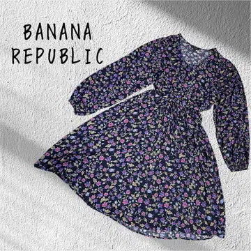 BANANA REPUBLIC 바나나 리퍼블릭 긴팔 꽃무늬 원피스