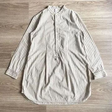NOUVELLES DU PARADIS 스트라이프 튜닉 블라우스 일본제