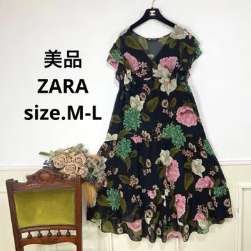새상품급 ZARA 플라워 맥시 원피스