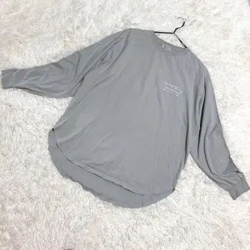 [Denifits] 긴팔 티셔츠 새상품급 롱 뒷기장 그레이 계열 (3L)