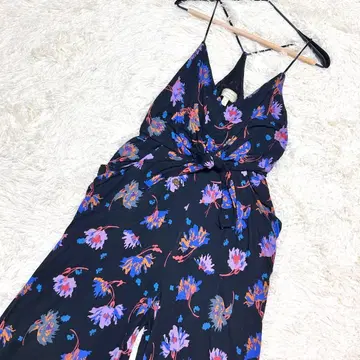 MOULINETTE SOEURS 살로펫 꽃무늬 앞매듭 블랙 (xps)