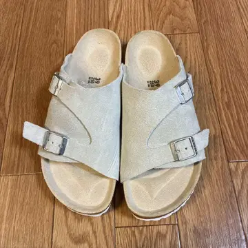 버켄스탁 취리히 베이지 스웨이드 샌들