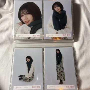 사쿠라자카46 후지요시 카린 브로마이드 머플러 코디