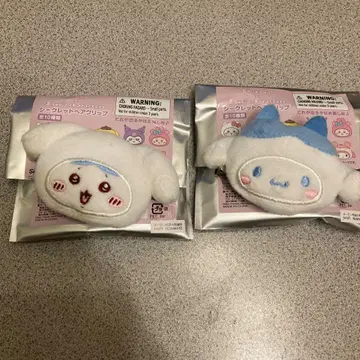 치이카와 산리오 시나모롤 하치와레 헤어 클립 세트