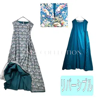 cotton 100% 리버서블 원피스 시노와즈리