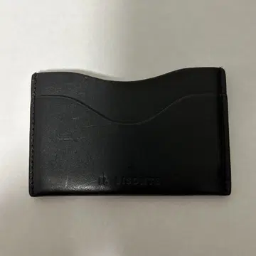 일비종떼 블랙 가죽 슬림 카드 케이스