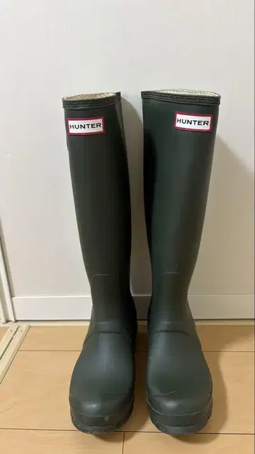 HUNTER 헌터 레인부츠 23.5cm 그린