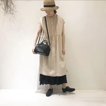 휴일과 시 시오사이 롱 셔츠 셔츠 원피스
